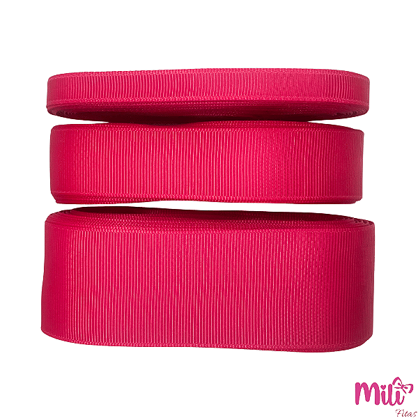 Fita Gorgurão MILI | 10 Metros | Cor: 175 Shocking Pink