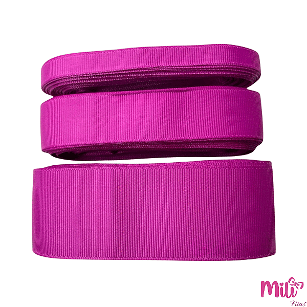 Fita Gorgurão MILI | 10 Metros | Cor: 185 Raspeberry Rose