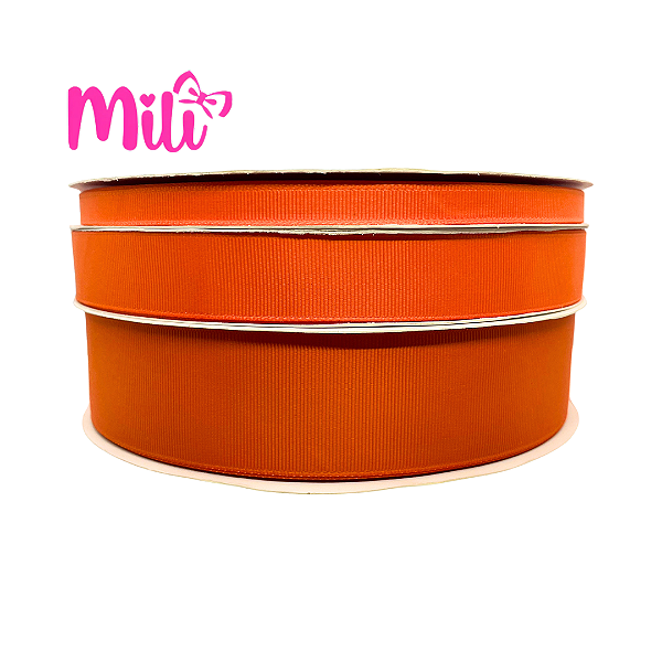 Fita Gorgurão MILI | 10 Metros | Cor: 668 Tangerine