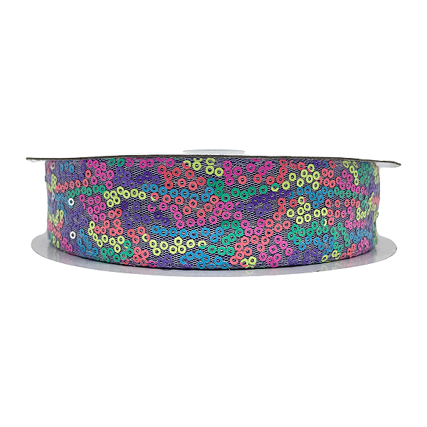Fita de Paetê 38mm | Metro Cor: Candy
