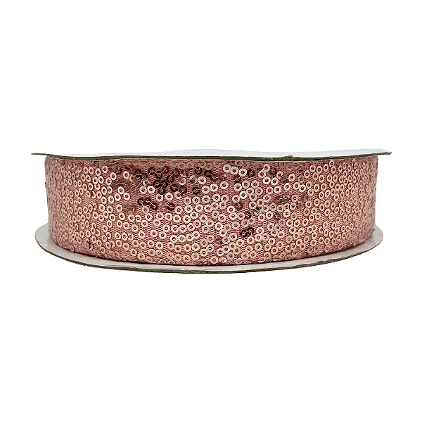 Fita de Paetê 38mm | Metro Cor: Champagne