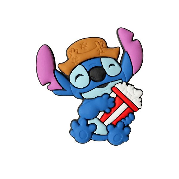 Aplique Emborrachado Personagem Stitch Junino