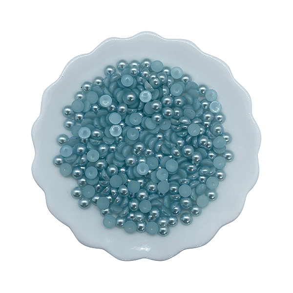 Meia Pérola 6mm Com 25g | Cor: Azul Bebê