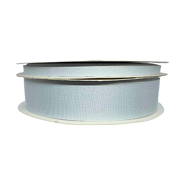 Fita Gorgurão Purl Yama Fio Prateado Nº2 | Nº9 | Metro | Cor: 000 Off White