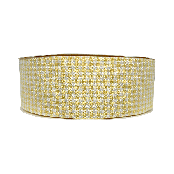 Fita Decorativa Escocesa 38mm | Metro | Cor: Amarelo