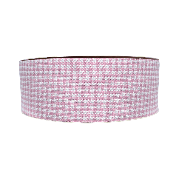 Fita Decorativa Escocesa 38mm | Metro | Cor: Rosa