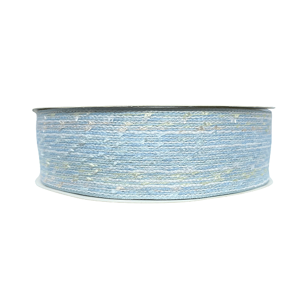 Fita Decorativa De Juta 38mm | Metro | Cor: Azul
