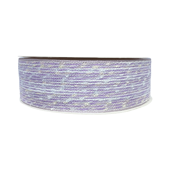 Fita Decorativa De Juta 38mm | Metro | Cor: Lilás