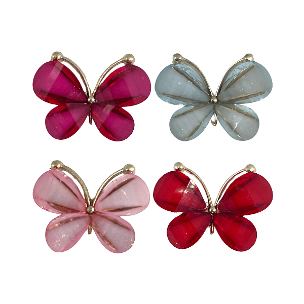 Aplique Borboleta de Metal