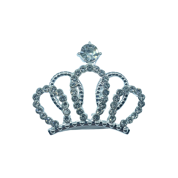 Aplique Coroa Princesa com Strass