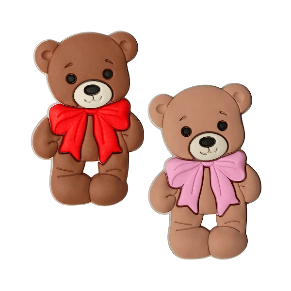 Aplique Emborrachado Urso de Gravata