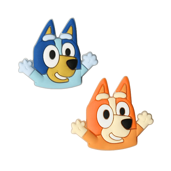 Aplique Emborrachado Personagem Bluey e Bingo