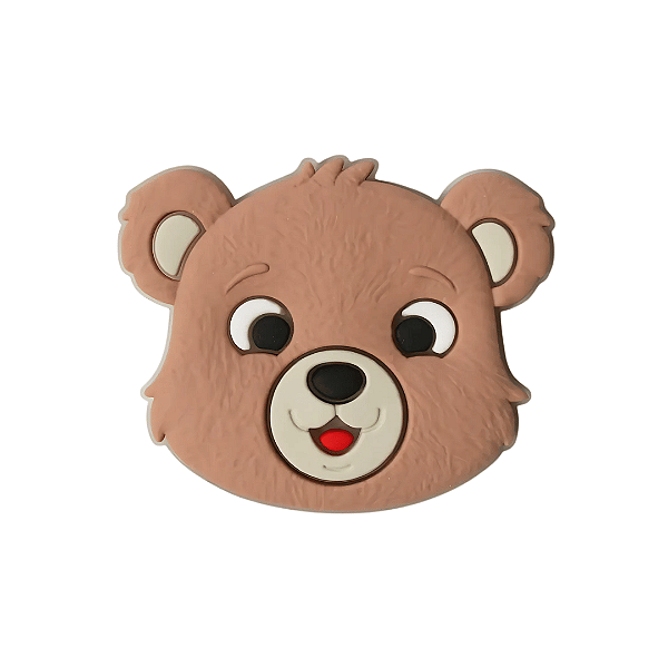 Aplique Emborrachado Rosto Pequeno Urso
