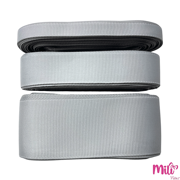 Fita Gorgurão MILI | 10 Metros | Cor: 009 Light Silver
