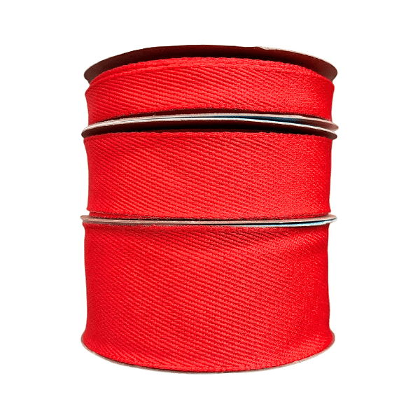 Fita Jeans Lisa Sem Pesponto Sinimbu Nº2 | Nº5 | Nº9 | Rolo com 10 metros | Cor: Vermelho