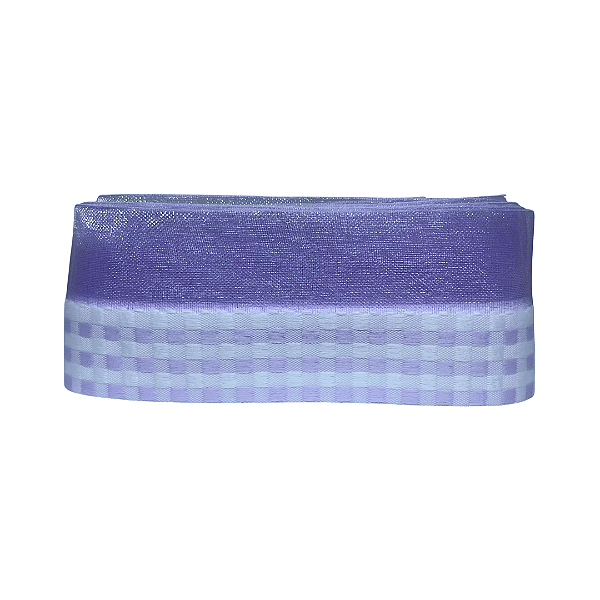 Fita Quadriculada Com Organza 38mm | Metro | Cor: Lilás