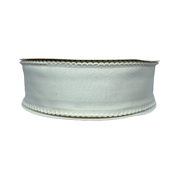 Fita Com Borda Fantástica Dupla Face 38mm | Metro | Cor: Marfim