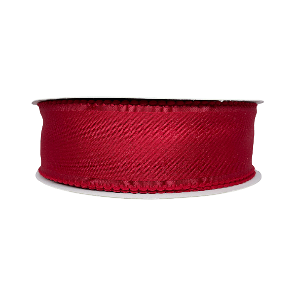 Fita Com Borda Fantástica Dupla Face 38mm | Metro | Cor: Vermelho