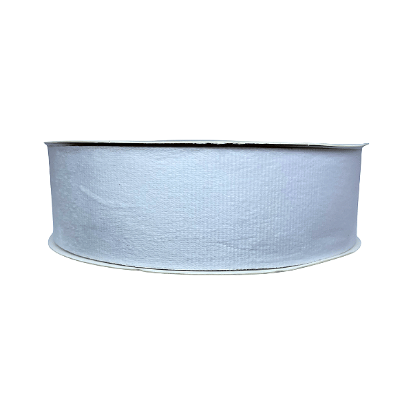 Fita Camurça Lisa 38mm | Metro | Cor: Branco