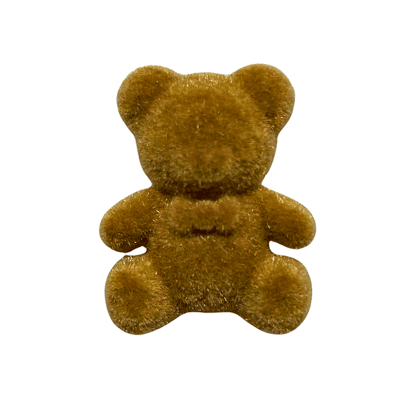 Aplique Urso em Veludo