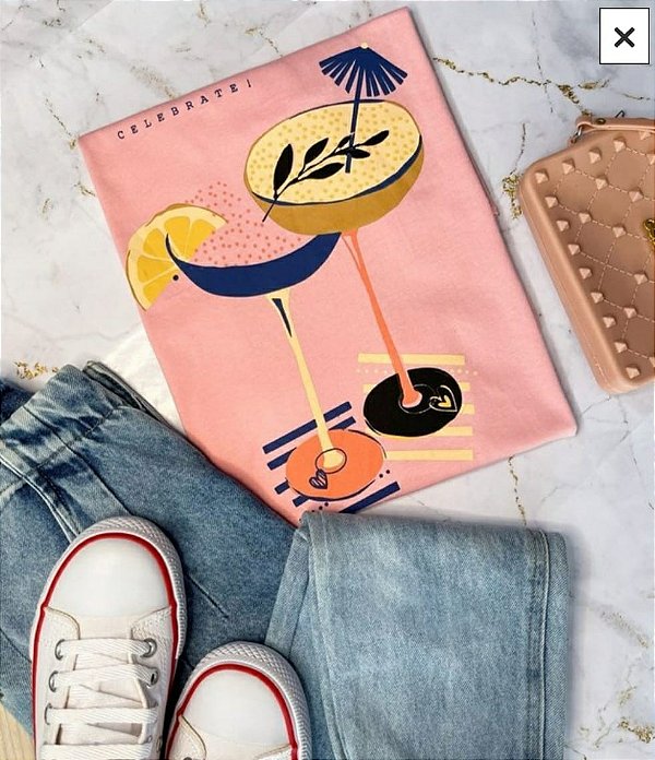 T-SHIRT CELEBRETE - SALMÃO