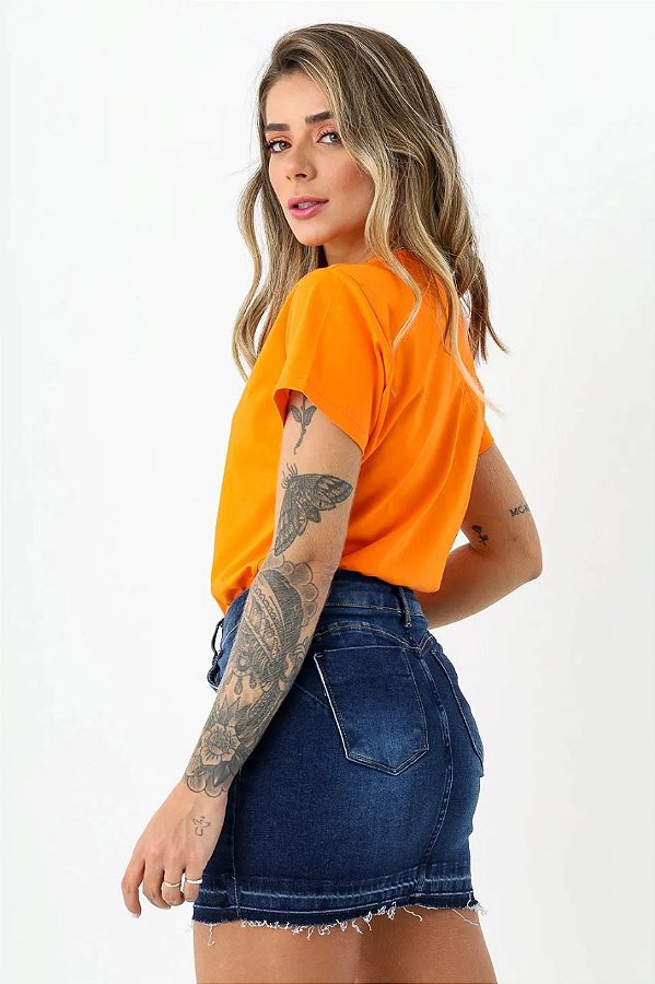 T-SHIRT LISA - LARANJA