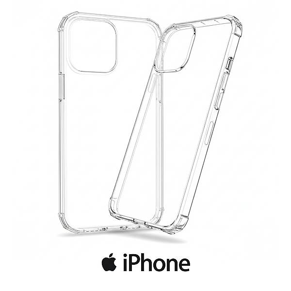 Capa de Silicone Transparente para iPhone