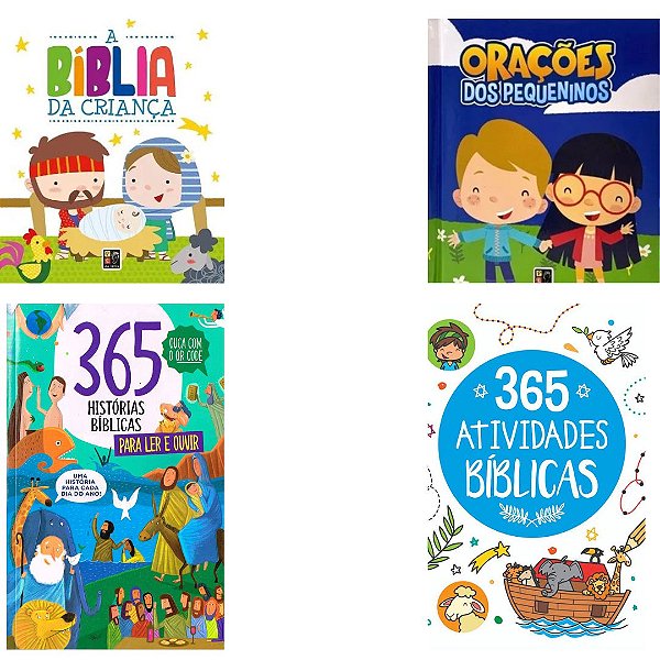 Kit Histórias e Atividades Bíblicas - 4 Livros