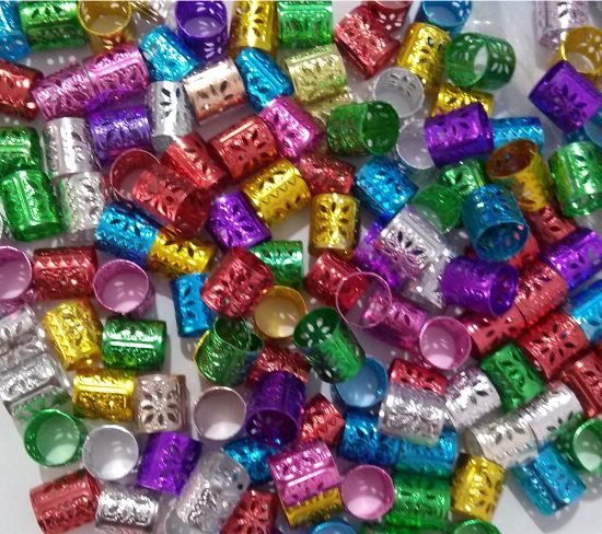 Terere Redondo 10mm em Aluminio Para Cabelo - Pacote com 20 Unidades