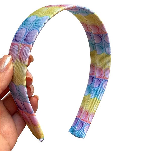 Tiara Encapada 30mm - Pop It Colorido