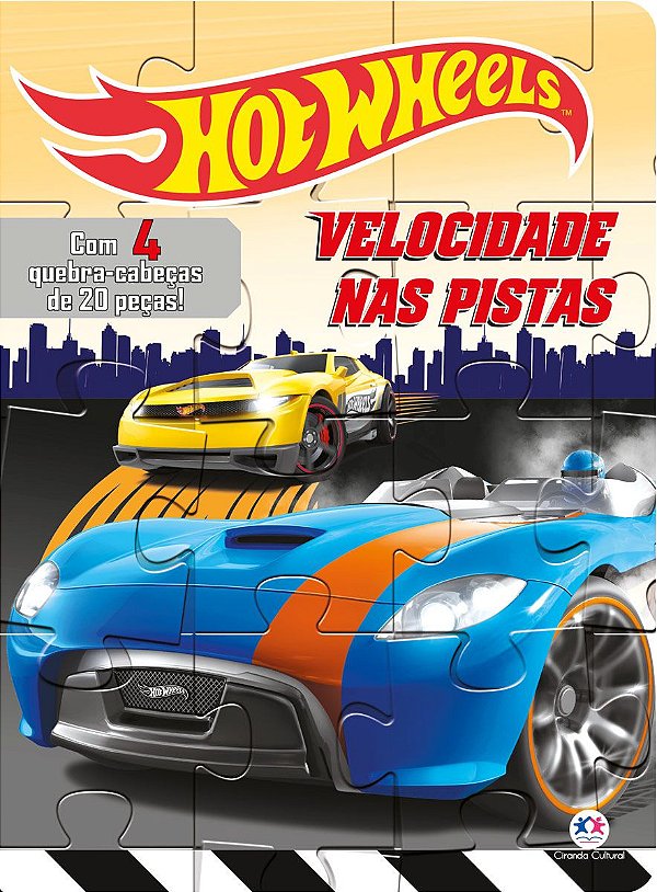 Livro Quebra-cabeça - Hot Wheels - Velocidade nas Pistas