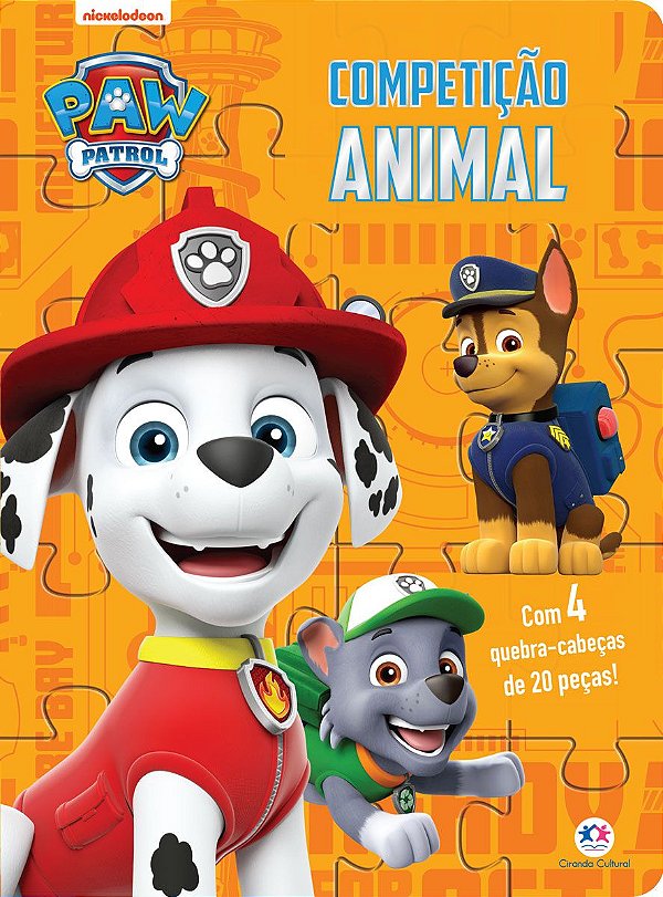 Livro Quebra-cabeça - Patrulha Canina - Competição animal
