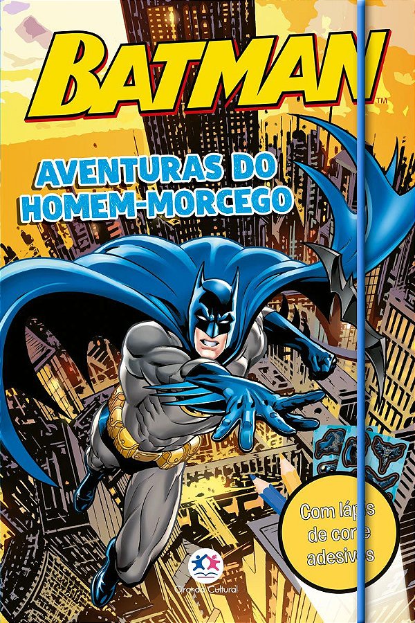 Kit de atividades + lápis de cor - Batman: Aventuras do Homem-Morcego