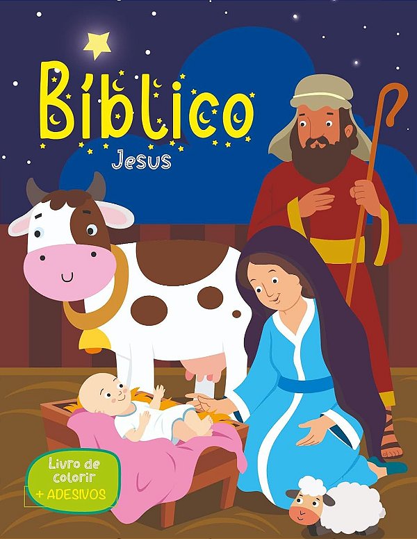 Jesus - Livro de Colorir + Adesivos