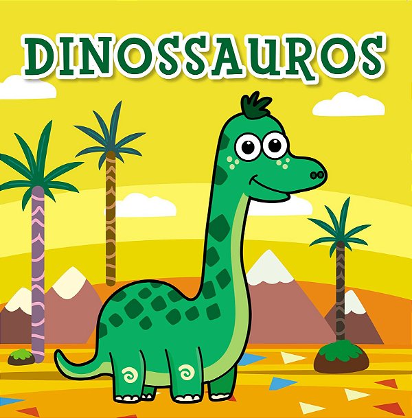 Livro de Banho para Colorir com Água - Dinossauros