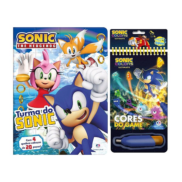 Kit Sonic - Quebra Cabeça + Água Book