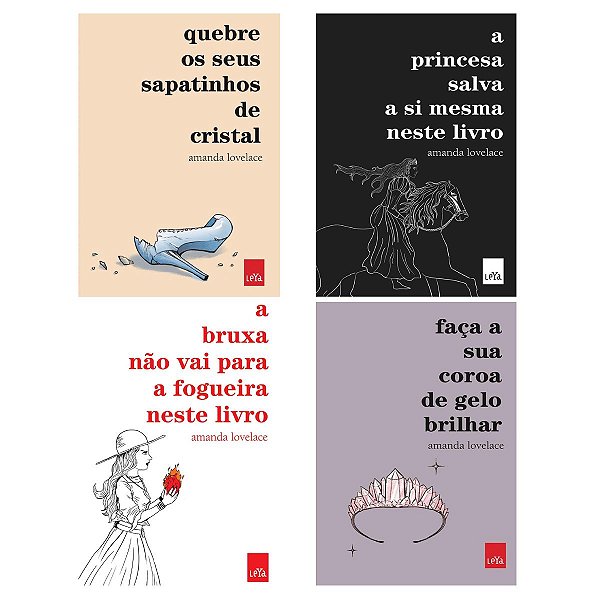 Kit Amanda Lovelace - Bruxa + Princesa + Coroa + Sapatinhos