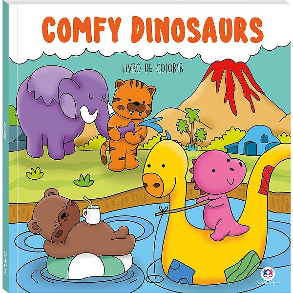 Comfy Dinosaurs - Livro de colorir