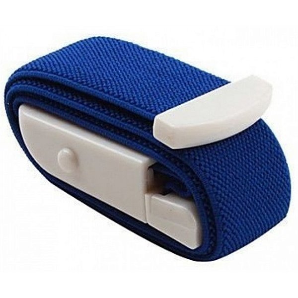 Garrote Premium Adulto Azul Com Trava Fecho PVC 3 unidades