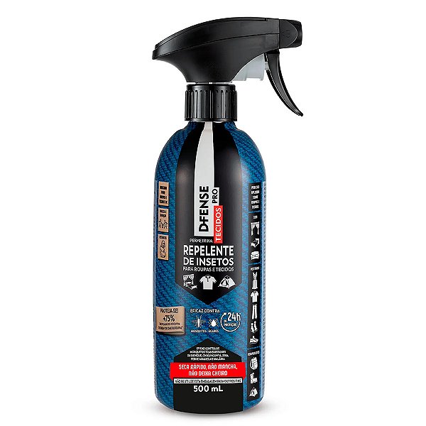 Repelente de Insetos p/ Roupas e Tecidos D-Fense Pro 500 ml