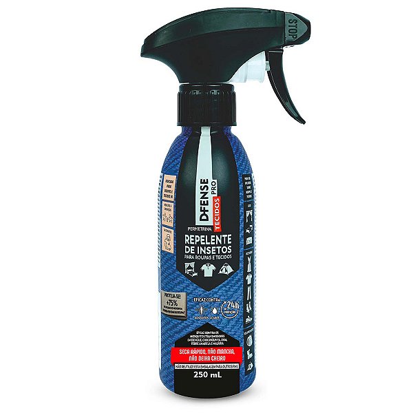 Repelente de Insetos p/ Roupas e Tecidos D-Fense Pro 250 ml