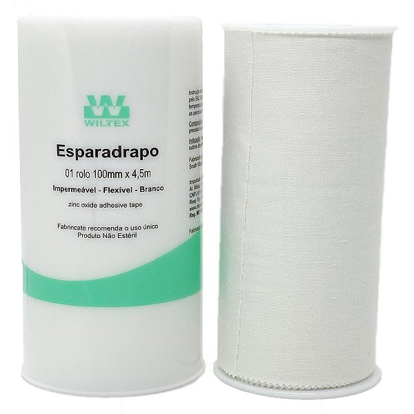 Esparadrapo Impermeável Wiltex 100mmx4,5m 2 unidades