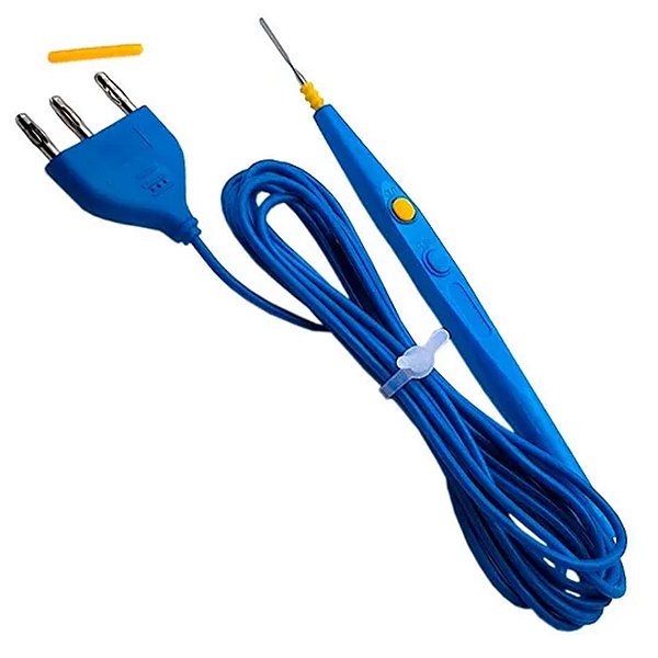 Caneta para Bisturi Elétrico Estéril Ponta Aço Inox Baisheng