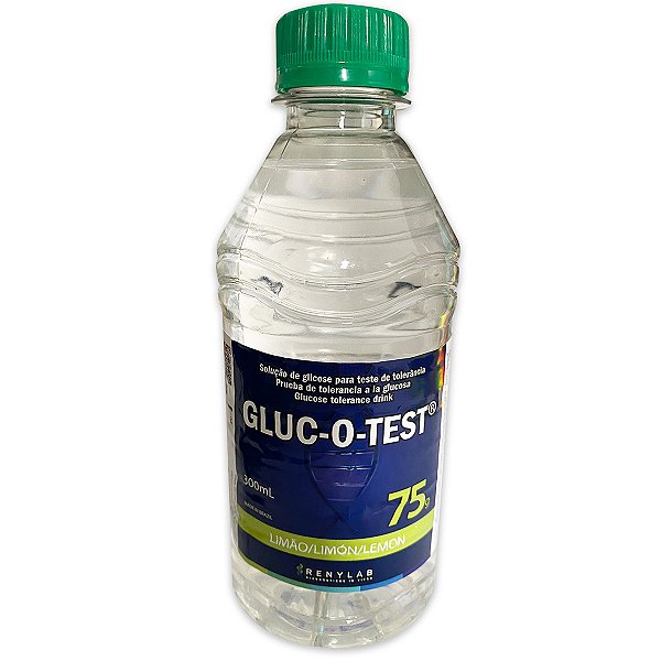 Solução de Glicose 75g Gluc-O-Test Renylab Sabor Limão
