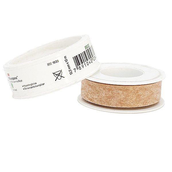 Fita Micropore 3M Bege 12.5mm x 10m Hipoalergênica