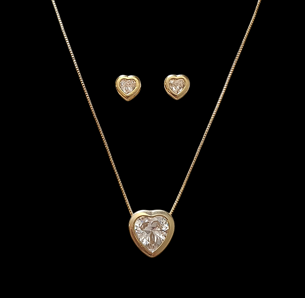 CONJUNTO CORAÇÃO DE ZIRCONIA