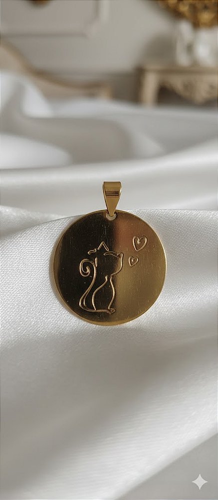 PINGENTE AMOR FELINO