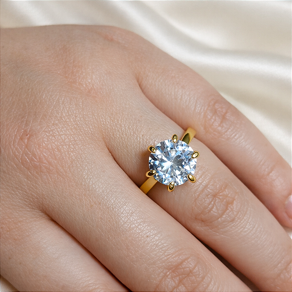 ANEL SOLITÁRIO FEMININO "ETERNAL"