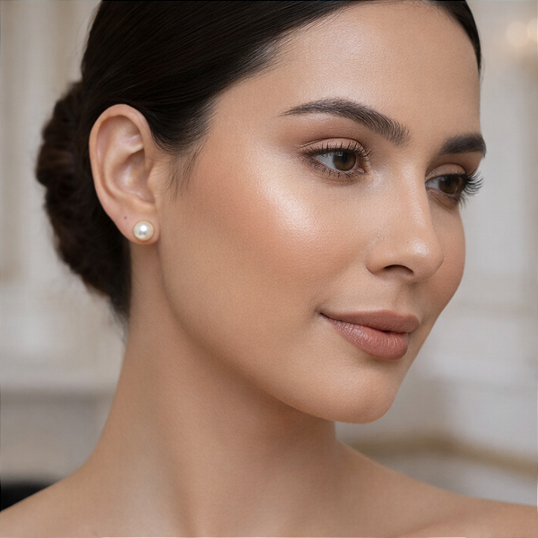 BRINCO SOLITÁRIO DE PÉROLA DE ÁGUA DOCE "PURE PEARL"