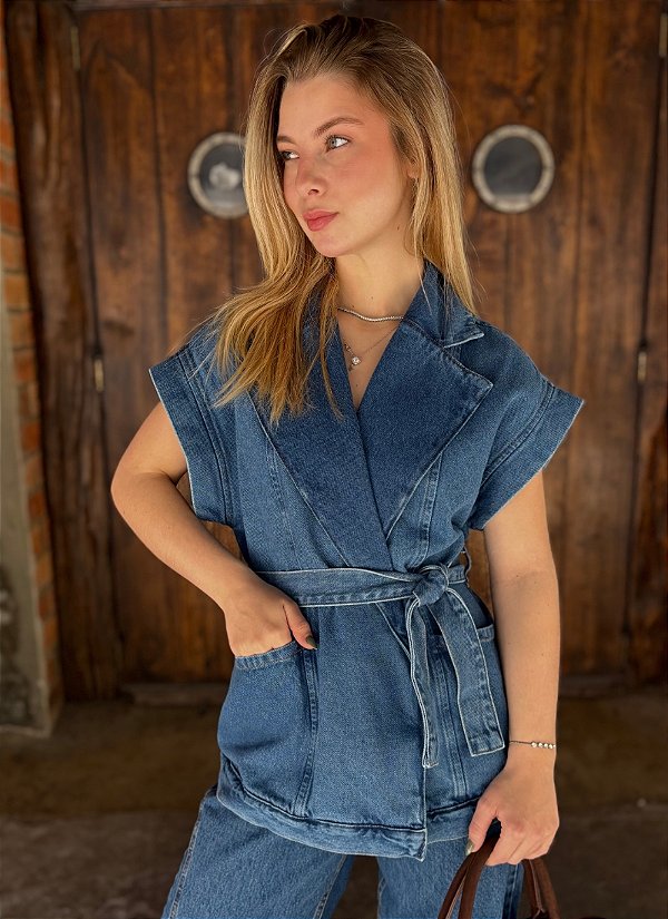 Colete Jeans Catarina